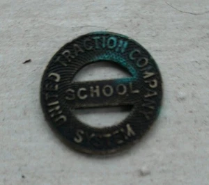 Vintage Token United Traction Company School System - Picture 1 of 2
