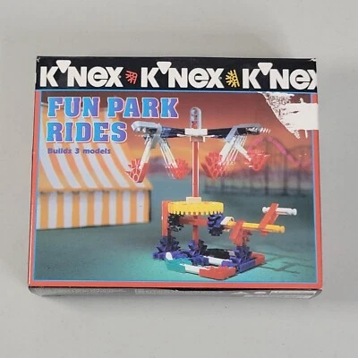 K'NEX Fun Park Rides Kit Builds 3 Models NIB 10522 Vintage 1996 - Image 1 of 4
