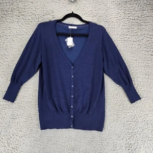 Maurices Pullover Damen XL Blau Langarm Knopfleiste Strickjacke *Neu mit Etikett* - Bild 1 von 10