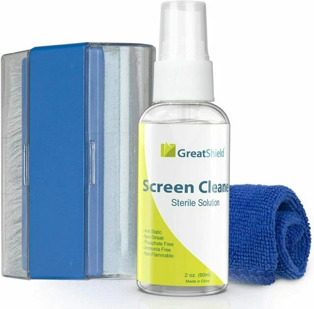 GreatShield Screen Cleaning Kit With Microfiber Cloth Brush (GS09027)