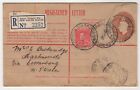 1941 Aug 28th. Registration Envelope. Queen Victoria Building to Martinsville.