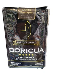 100% PUERTO RICO SPECIALTY COFFEE CAFE BORICUA GROUND COFFEE BAG 14 oz. 1 PACK - Picture 1 of 4