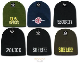 Public Safety Beanies Fire Security Police Air Force Military toboggan Ski Cap   - Picture 1 of 6