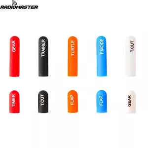 Juego de cubiertas de interruptor de silicona etiquetada RadioMaster 12 piezas por paquete para radio TX16S - Imagen 1 de 8