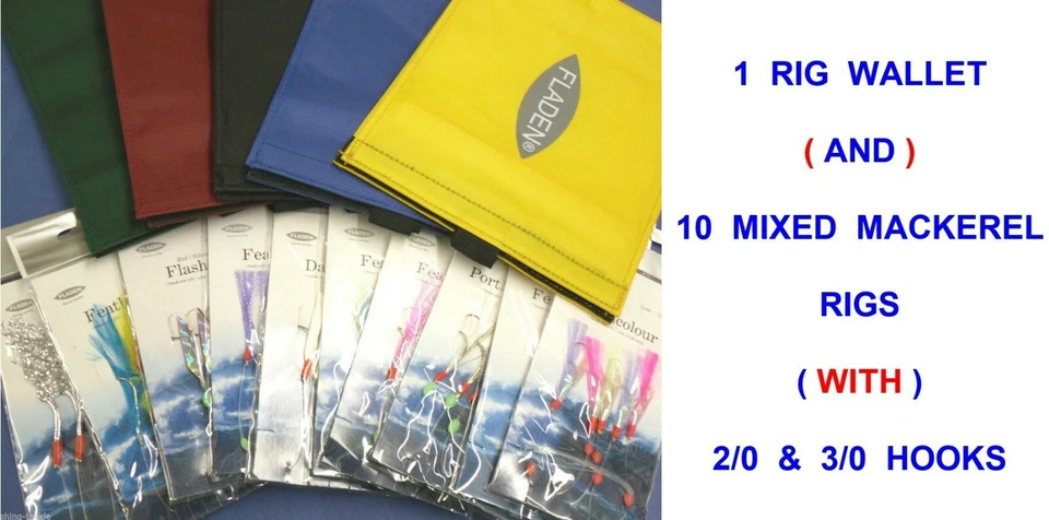 Fladen 10 Pocket Sea Fishing Rig Wallet Yellow