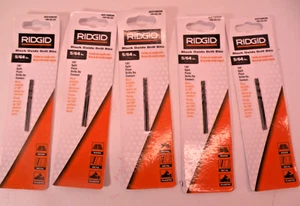 5 Packs Of RIDGID 5/64" Black Oxide Drill Bits (Metal, Wood & Plastic) AC10039 - Bild 1 von 3
