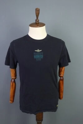 Camiseta Aeronautica Militare azul manga curta tamanho M - Imagem 1 de 4