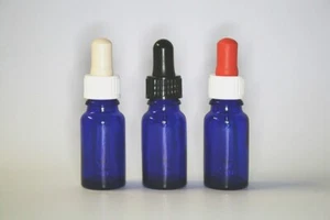 Pipettenflasche 10 ml Blauglas 378 St. DIN18 Sauger in drei Farben wählbar - Picture 1 of 4