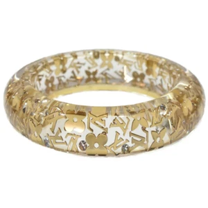 Louis Vuitton Bangle Bracelet Inclusion GM Clear Gold Color M65865 From Japan - Picture 1 of 9