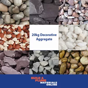 Decorative Aggregates Slate - Chippings - Gravel - Pebbles - Gardens - 20 Kg - Picture 1 of 25