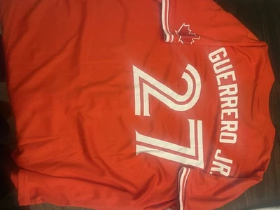 Vladimir Guerrero Jr Canada Day Red SGA MLB Baseball Jersey XL Rare  - Image 1 of 4