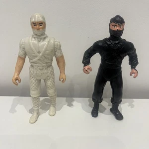 Vintage Bootleg KO Ninja Figure Chuck Norris Karate Commandos X 2 anni 80 - Foto 1 di 8