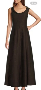 Antonio Melani Margery Linen Blend Scoop Neck Sleeveless A Line Maxi Dress Size8 - Picture 1 of 5