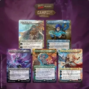 Magic the Gathering Secret Lair Hatsune Miku Electric Entourage Rainbow English - Picture 1 of 3