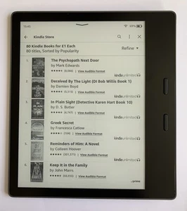 Kindle Oasis 9th Generation 32 GB, Wi-Fi - Graphite - Picture 1 of 3