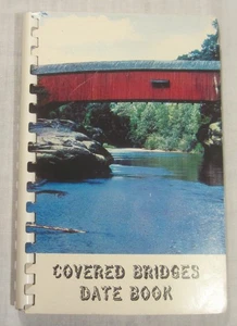 COVERED BRIDGES DATE BOOK -- 60-Page Undated Engagement Calendar, 1960's - Picture 1 of 10