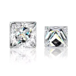 1 Ct Princess Cut Diamond Stone Loose White D Color VVS1 Gemstone - Picture 1 of 6