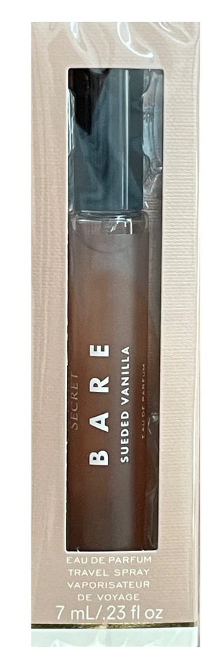VICTORIA'S SECRET BARE SUEDED BAUNILLA TRAVEL SPRAY EAU DE PARFUM PERFUME 0,23 oz - Imagem 1 de 1