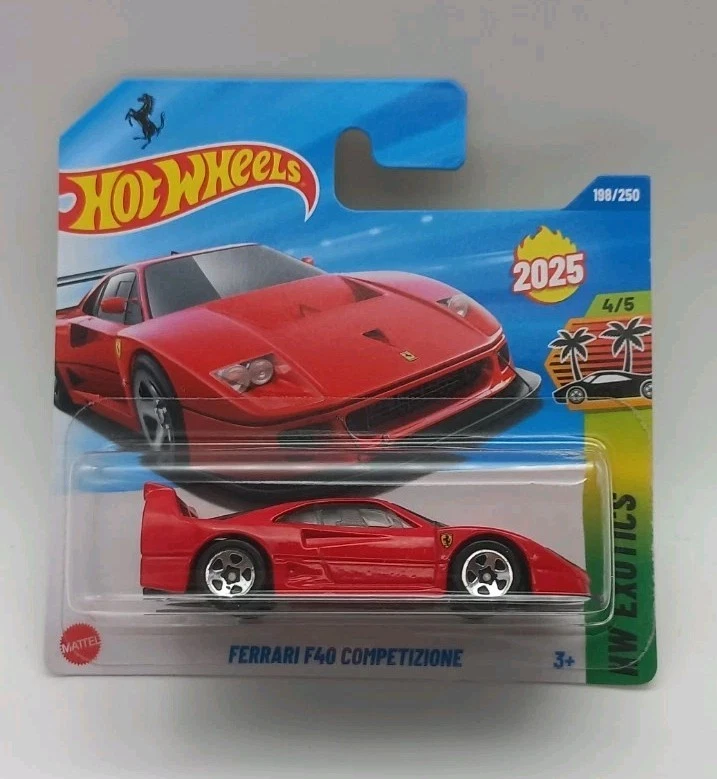 Hot Wheels Ferrari F40 Competizione Exotics Mainline 2025 Mattel - Imagen 1 de 1