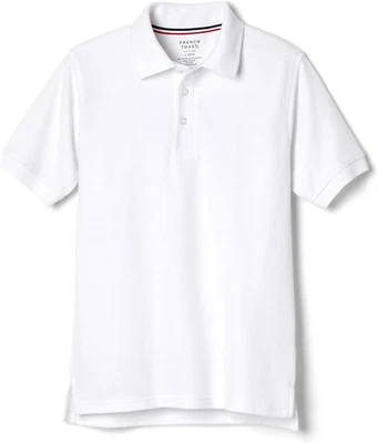 Camisa Polo French Toast Unisex-Niños Manga Corta Piqué (Estándar y Blanca Foto 1 de 4