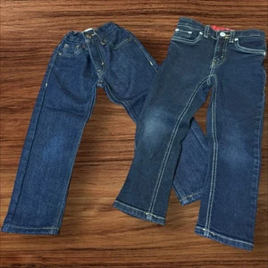 2-Pairs Of Boy Levi’s 511 | Sz 4 | Dark Denim - Picture 1 of 11