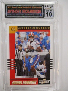 2023 Panini Score Football 2023 Rookie #4 Anthony Richardson Graded TSC