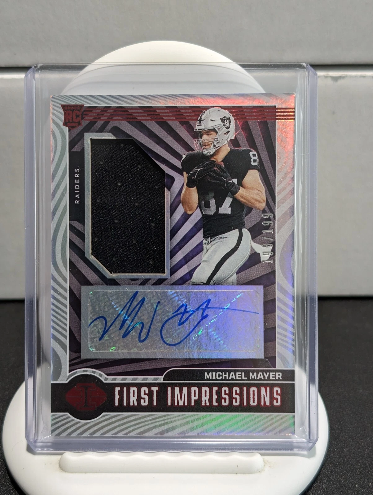 2023 Panini Illusions - MICHAEL MAYER /199 - First Impressions Auto Mem Red #125
