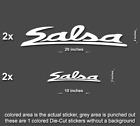 4x Salsa Road, Mountain, Downhill Bike sticker/decal laptop, helmet, bicycle,car