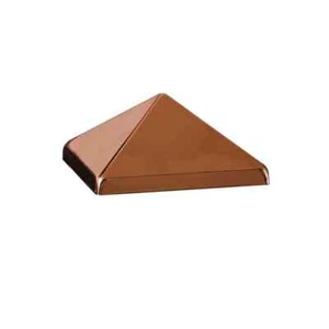 Copper Fence Post Caps 4x4 - Pyramid Point Design for Durability and Style NEW - Picture 1 of 4