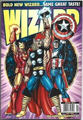 WIZARD COMICS MAGAZINE #81 - (May 98) Avengers Cover By George Perez • 1.20£