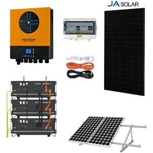 Kit Solar Fuera de Red 8 Paneles JA Solar - Inversor 11kW - 1x Batería de Litio US5000 - Imagen 1 de 9