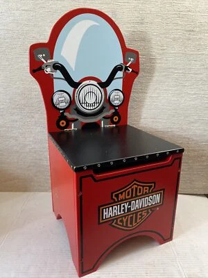 KIDKRAFT Harley Davidson Child Toddler Storage Chair Motorcycles Decor Rare EUC - Image 1 of 4