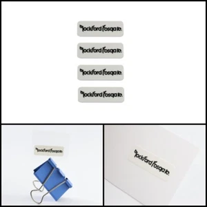 Rockford Fosgate Speaker logo badge Sticker Decal 33mm(1.29")X11mm(0.43") - Picture 1 of 13