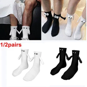 3D Special Design Doll Couple Socks Funny Magnetic Socks for Women Man New - Picture 1 of 11