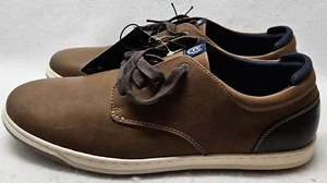 Chaps Men's Matt Derby Lace-Up Casual Dress Shoes, Tan, Size 13/New - Picture 1 of 12