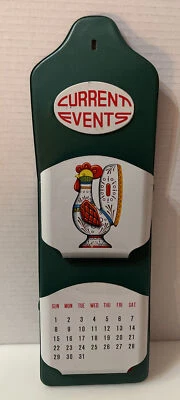 Vintage Mail Letter Holder 2 Slots Metal, Cardboard, Vinyl Green - Image 1 of 4