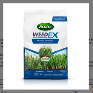 WeedEx Prevent and Halts Crabgrass Preventer, 10.06-Lbs. - Picture 1 of 1