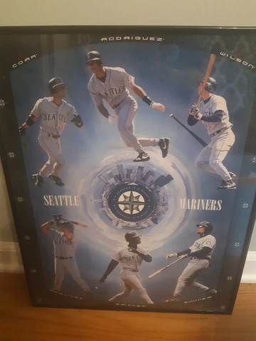 Seattle Mariners Framed Poster Picture Six Degrees of Domination Baseball Cover