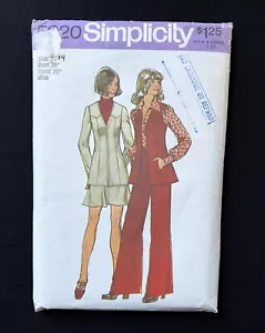 Simplicity 5920 Misses Jacket-Vest-Pants-Skirt Vintage 1973 Pattern sz 14 Uncut - Picture 1 of 2