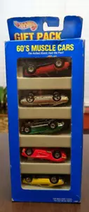 Hot Wheels Error GIFT PACK 5-car set 60's MUSCLE CARS #13503 w/Green CORVETTE - Picture 1 of 5