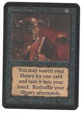 1x Alpha Demonic Tutor MTG Beautiful card! (See high res scans)  - Image 1 of 2