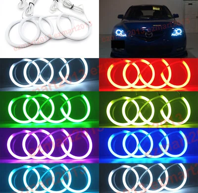 Anillo halo algodón RGB para Mazda 3 velocidades 3 2003-09 faro lámpara LED DRL BT APP Foto 1 de 4