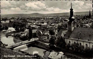 BAD KREUZNACH a.d. Nahe 1961 Blick von der Kauzenburg über die Stadt alte AK - Picture 1 of 2