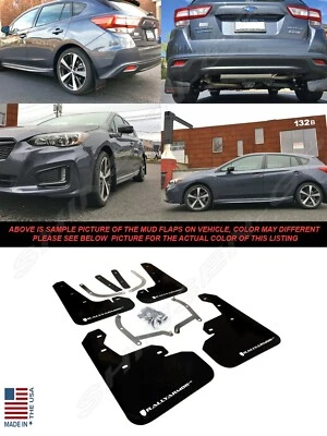 Abas de lama pretas Rally Armor UR com logotipo branco para 2017-2023 Impreza 4/5 portas - Imagem 1 de 4