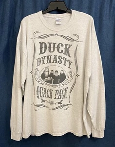 Duck Dynasty Quack Pack Mens T-Shirt 2XL Long Sleeve Gildan 99% Cotton 1% Poly - Picture 1 of 9