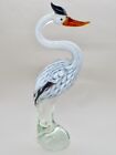 Murano Sommerso  Vaseline Glass Bird Sculpture Statue