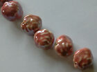 10 Glazed Porcelain Rose Beads, Pink, 20 mm. Jewellery Making/Charm/Bead Crafts