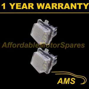 2X FOR MERCEDES C CLASS ESTATE CLS SLK E S CLASS 18 WHITE LED NUMBER PLATE LAMPS - Picture 1 of 1
