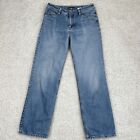 Eddie Bauer Flannel Lined Jeans Womens Size 8 Natural Fit Straight Denim Pants