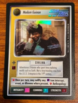 2000 Decipher Star Trek Reflections Madam Guinan Used Free Shipping - Image 1 of 2